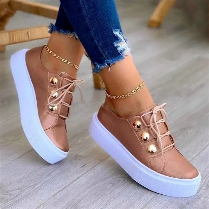 Zapatillas Casuales de Cuero PU para Mujer - Imagen 6