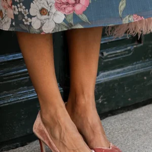 Stiletto Uve terciopelo TARA OUTLET