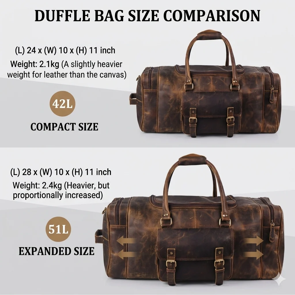Chester Buffalo Weekender Duffle Bag - Imagen 5