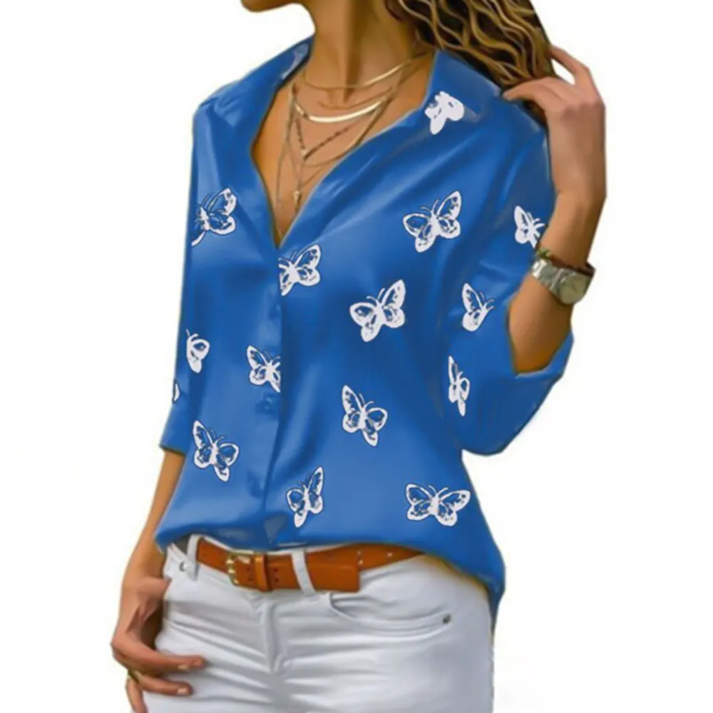 Blusa Estampa de Mariposas - Imagen 3