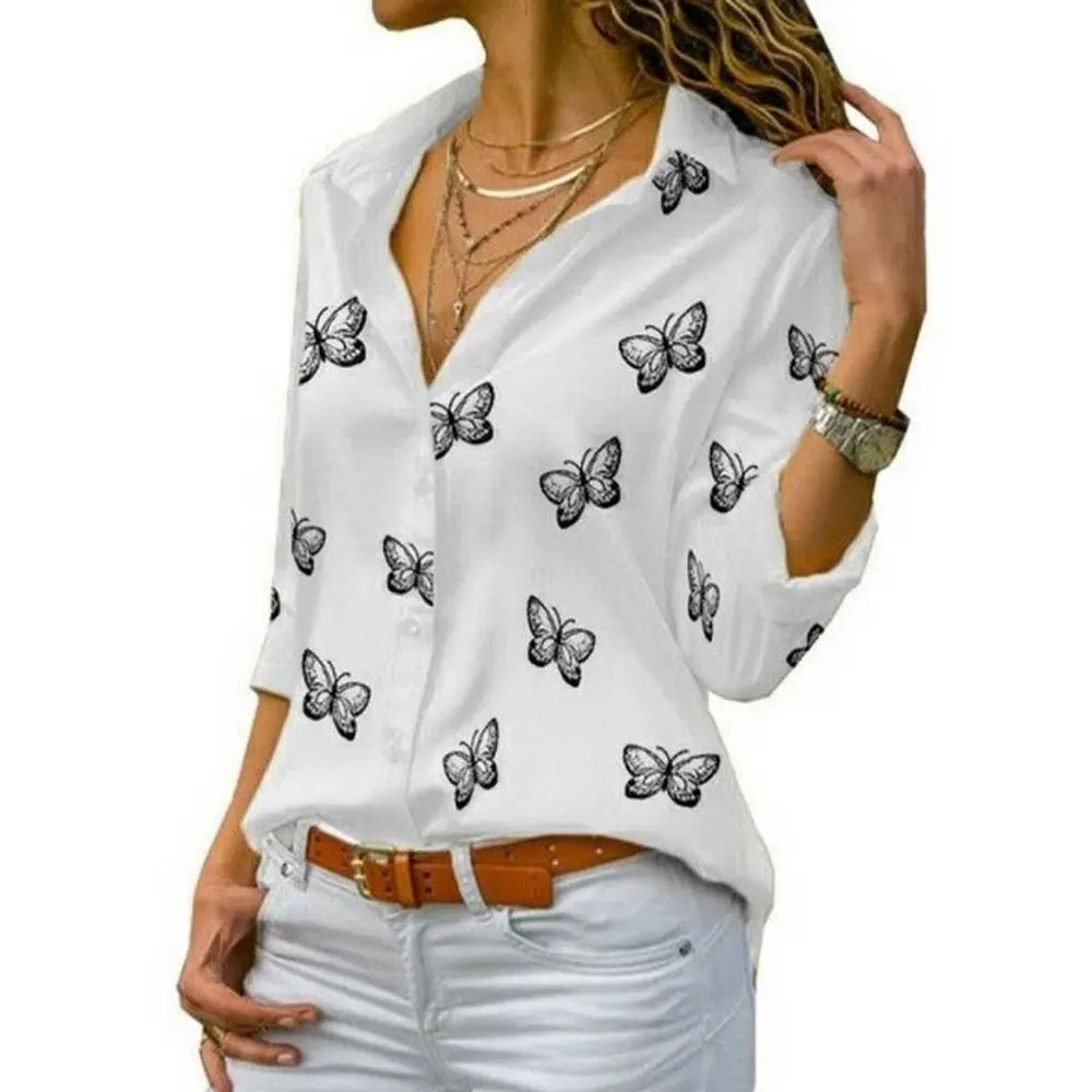 Blusa Estampa de Mariposas - Imagen 6