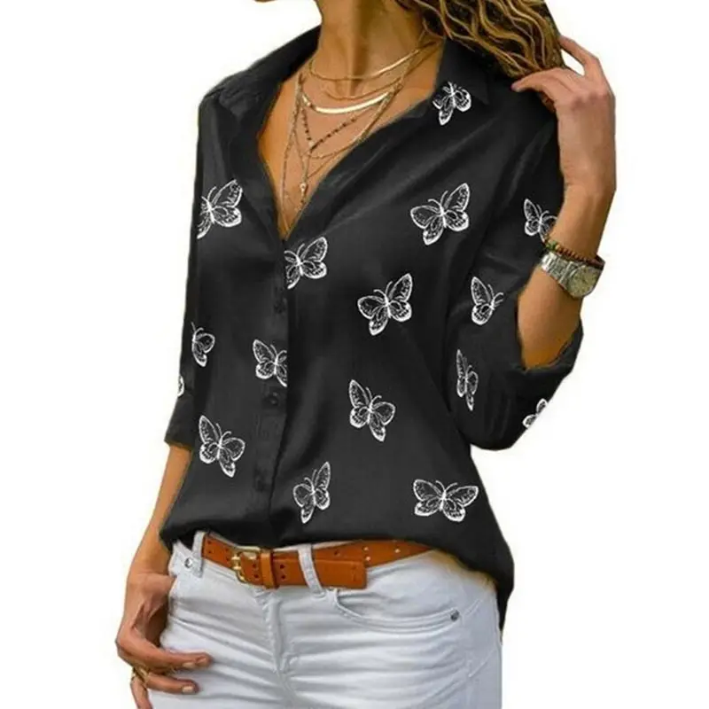 Blusa Estampa de Mariposas - Imagen 4