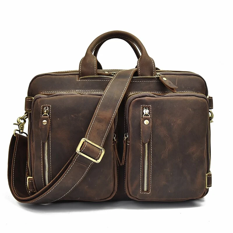 Dublin Leather Backpack Briefcase 2-in-1 - Imagen 9