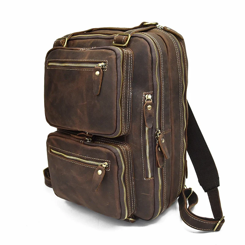 Dublin Leather Backpack Briefcase 2-in-1 - Imagen 4