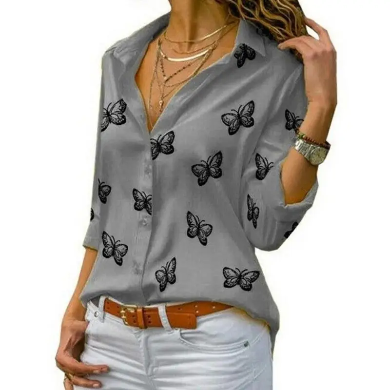 Blusa Estampa de Mariposas - Imagen 9