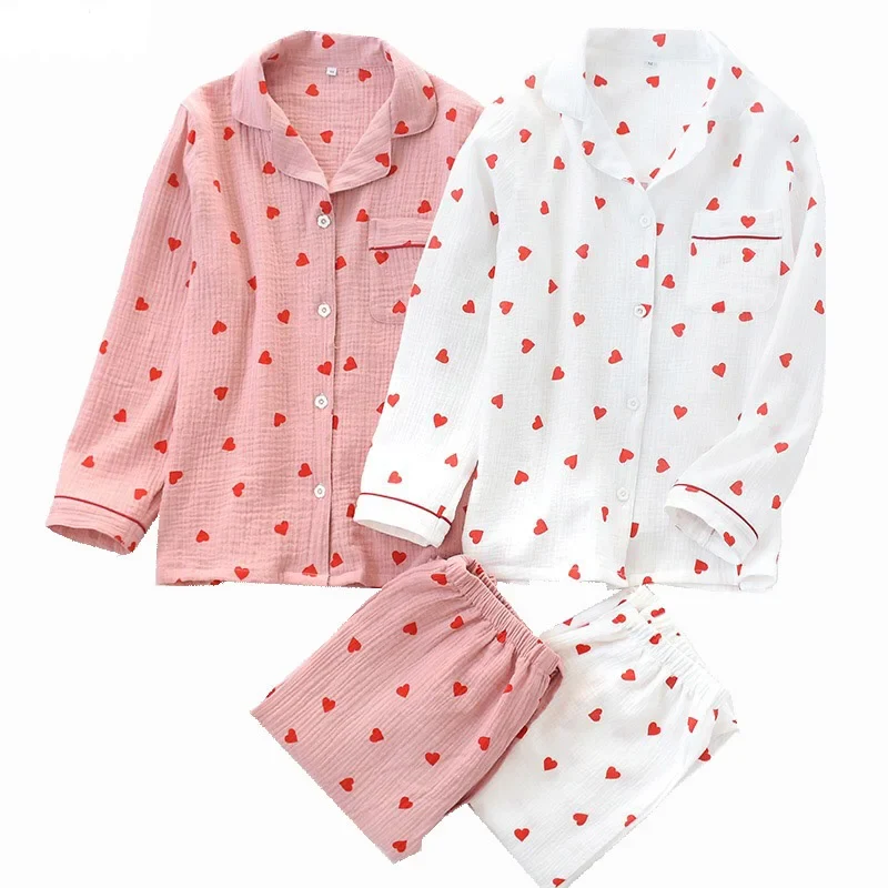 Conjunto de Pijamas de Algodón Crepé - Imagen 2