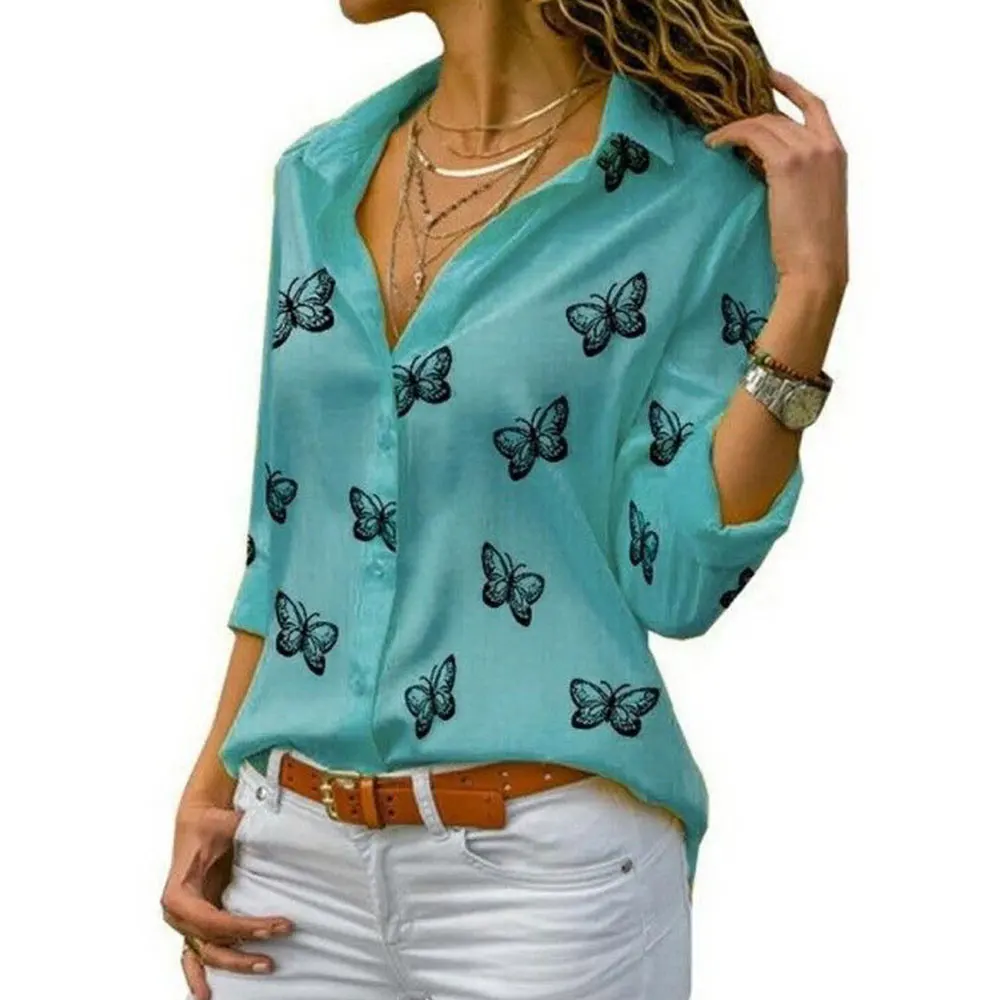 Blusa Estampa de Mariposas - Imagen 7