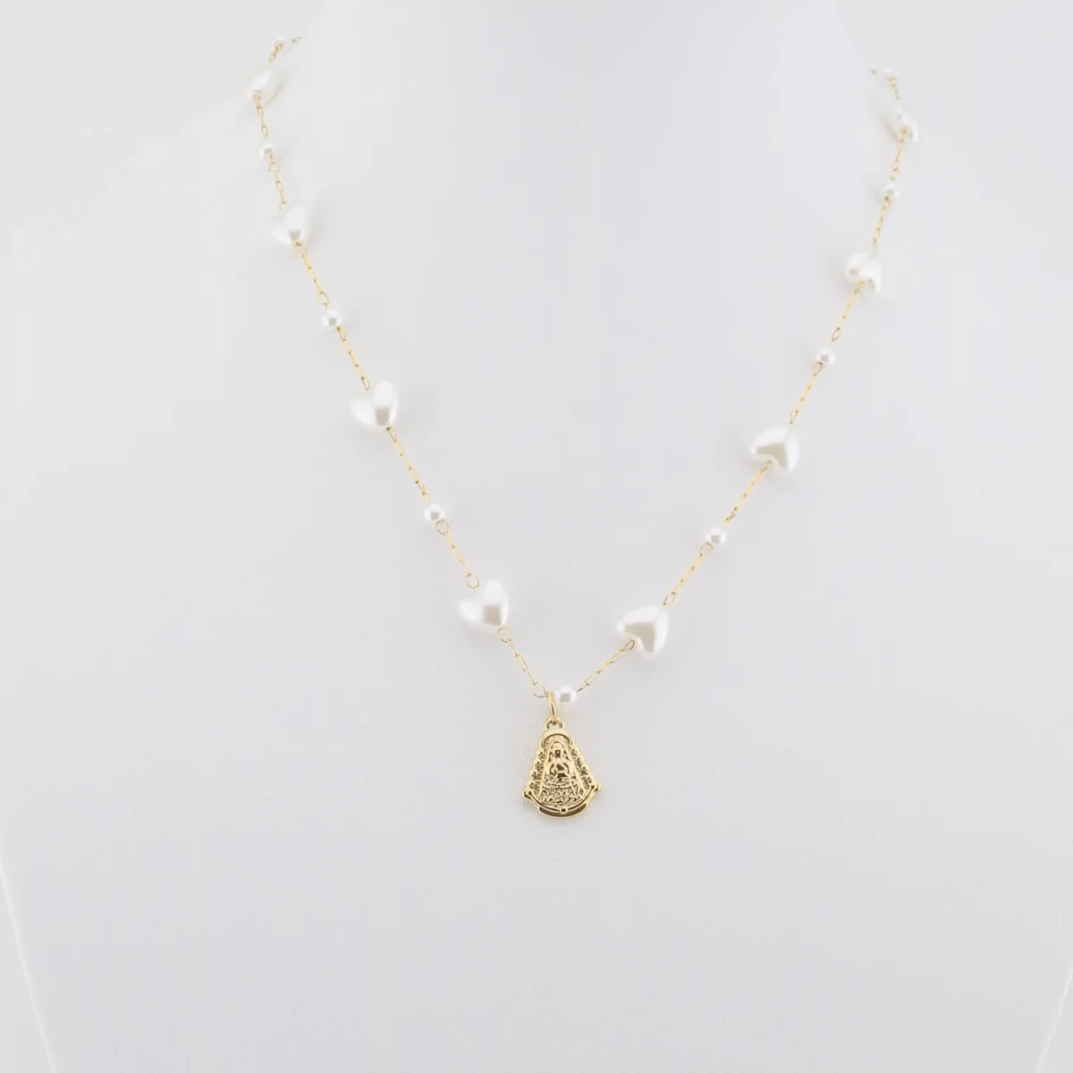 Collar Corazón de perlas