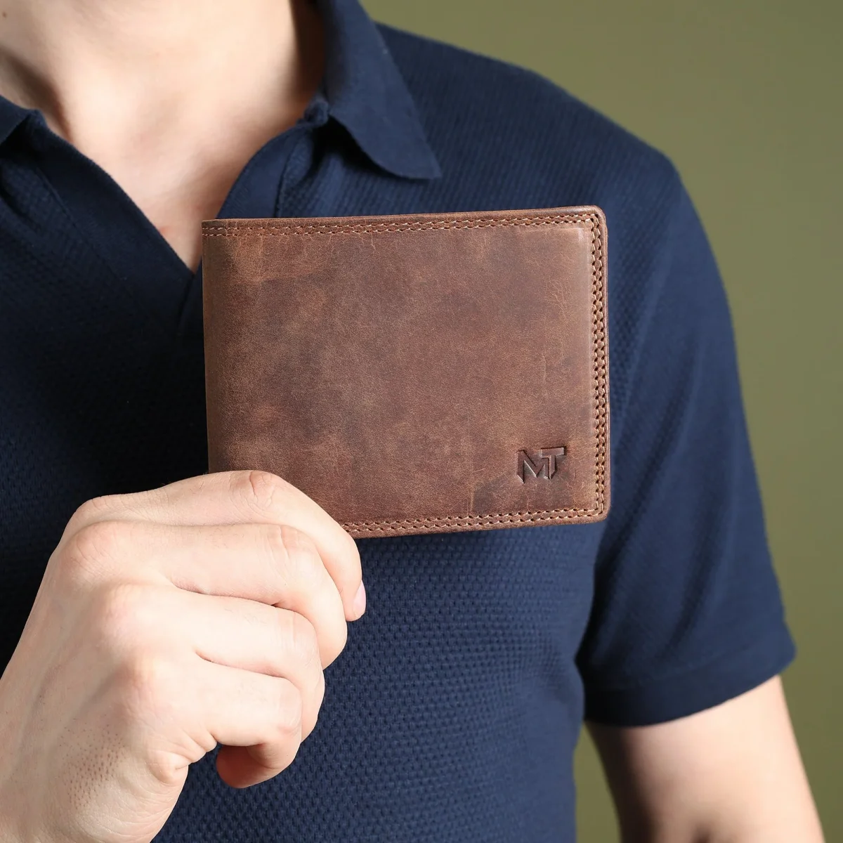 Buffalo Leather Men's Wallet - Hunter - Imagen 2
