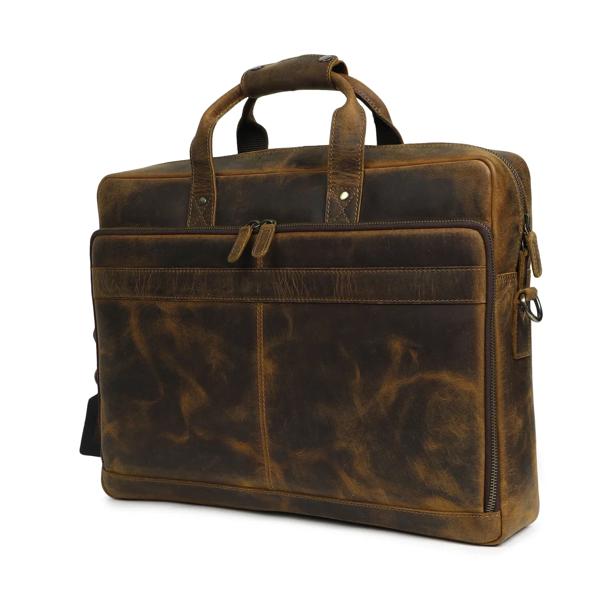 European Hunter Leather Briefcase - Imagen 3
