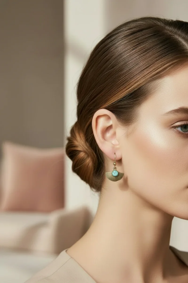 Pendientes Lotto verde agua OUTLET - Imagen 3