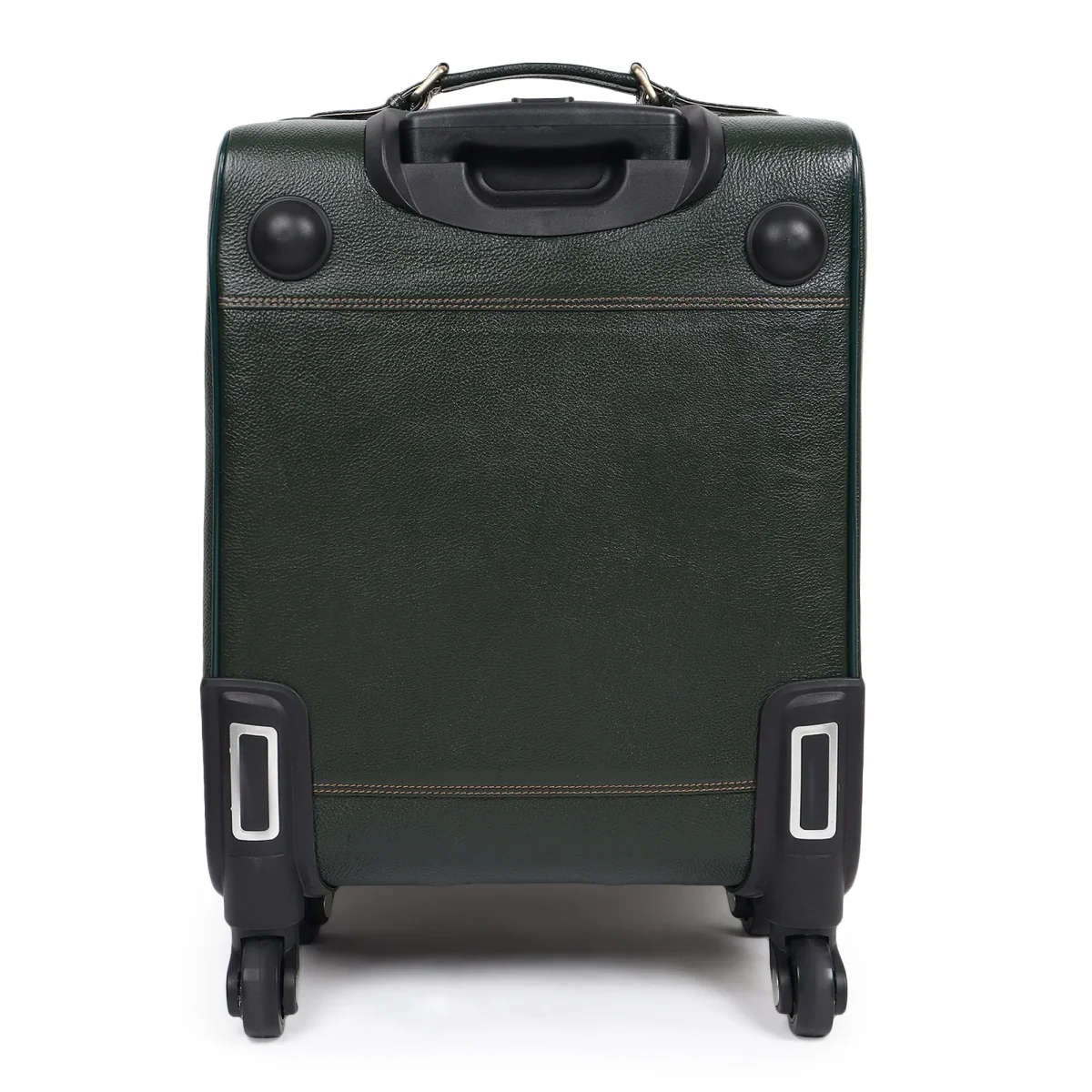 Horizon Leather Trolley Suitcase, Green - Imagen 6