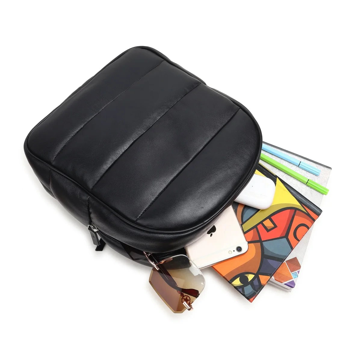 Flair Women's Leather Backpack - Limited Edition - Imagen 8