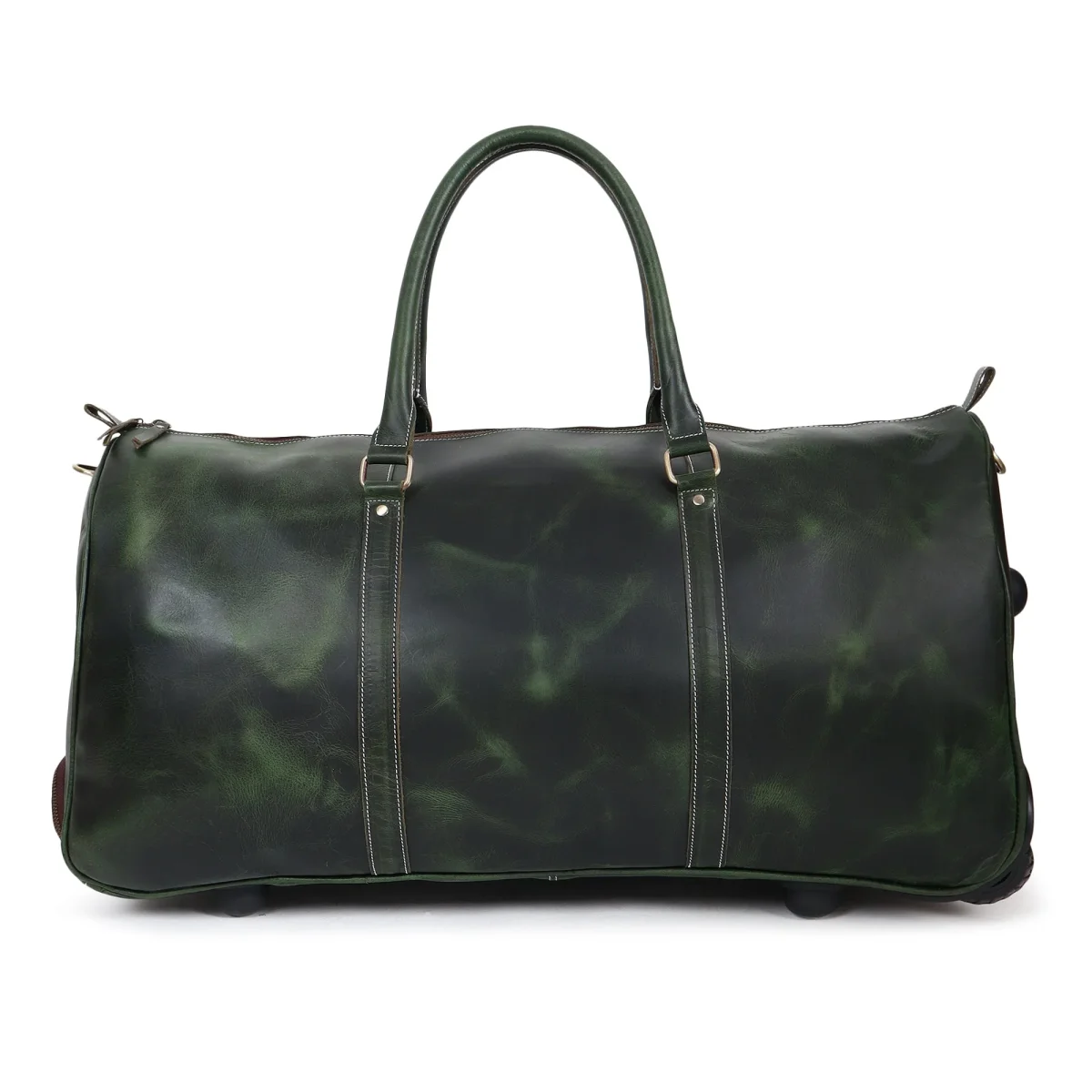 Green Leather Trolley Bag 44L - Imagen 8