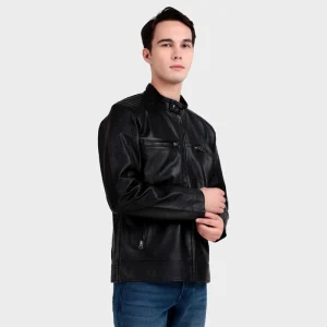 Heritage Classic Black Leather Jacket