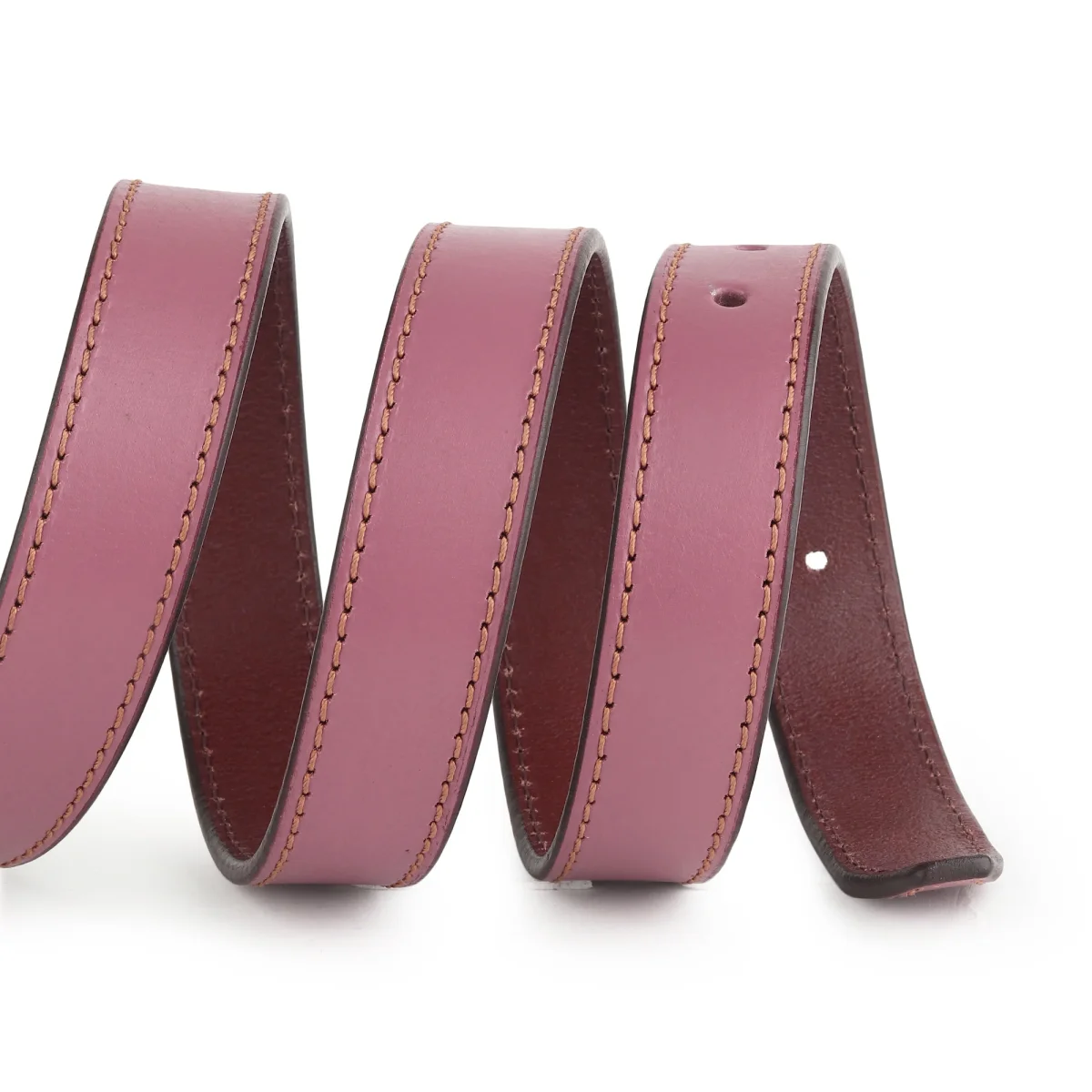 Women's Slim Leather Belt-Viola Purple - Imagen 7