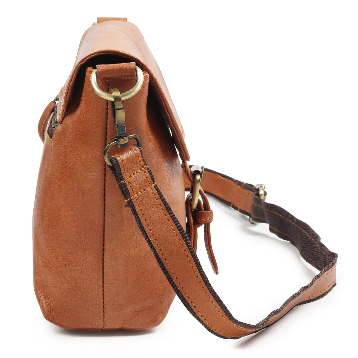 Women’s Mini Tan Satchel Purse - Imagen 7