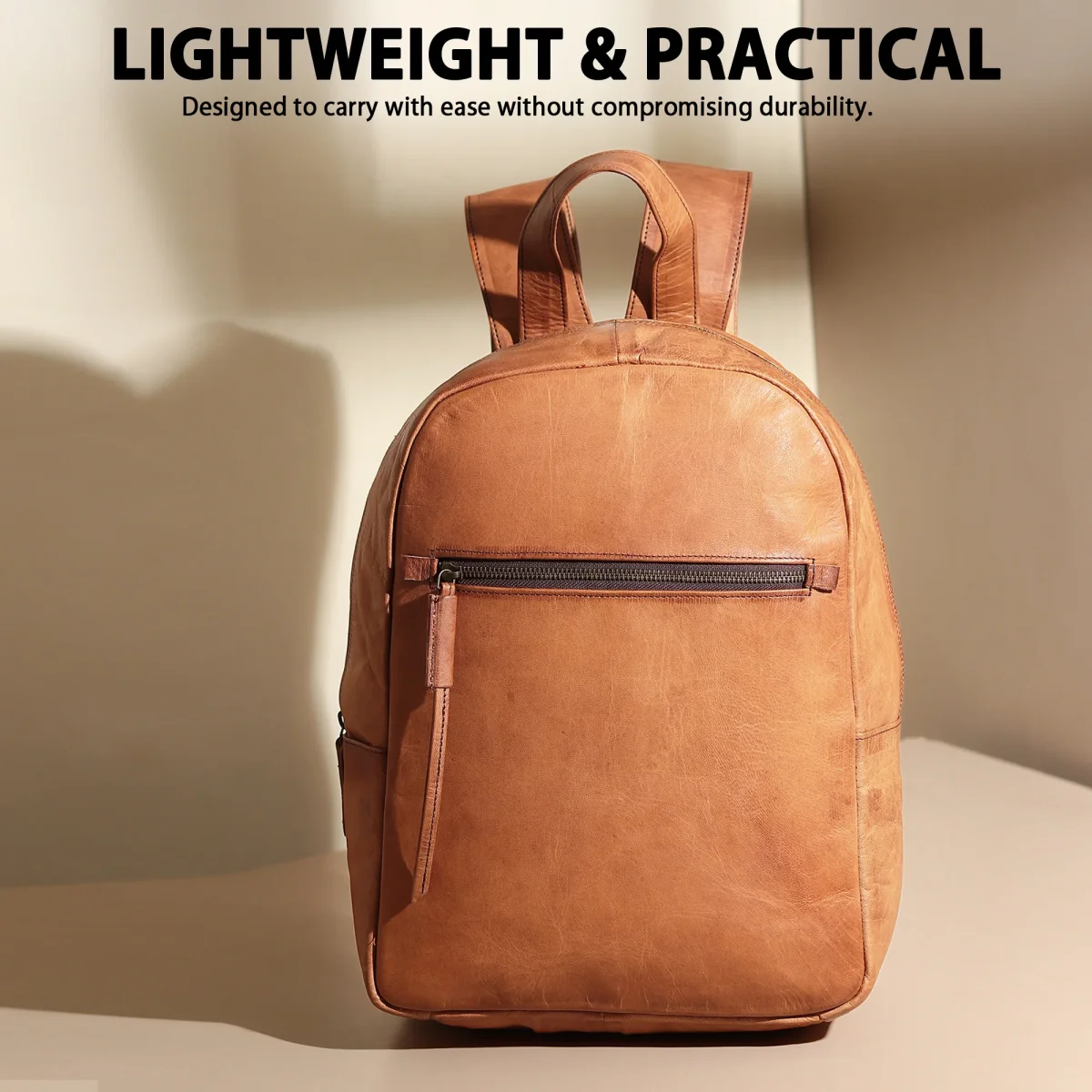 Urban Lite Leather Backpack - Imagen 5