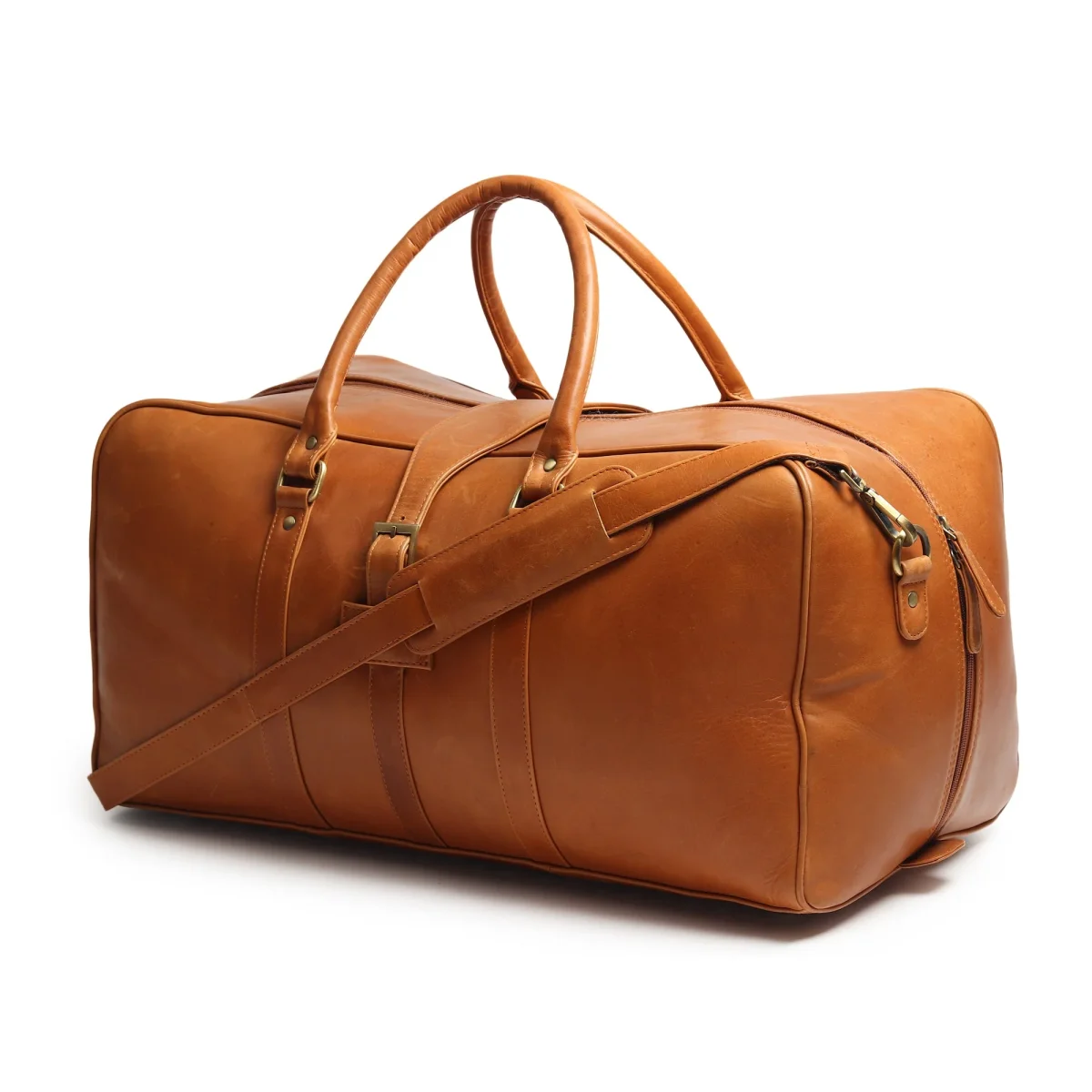 Port Blair Leather Duffle Travel Bag - Imagen 2