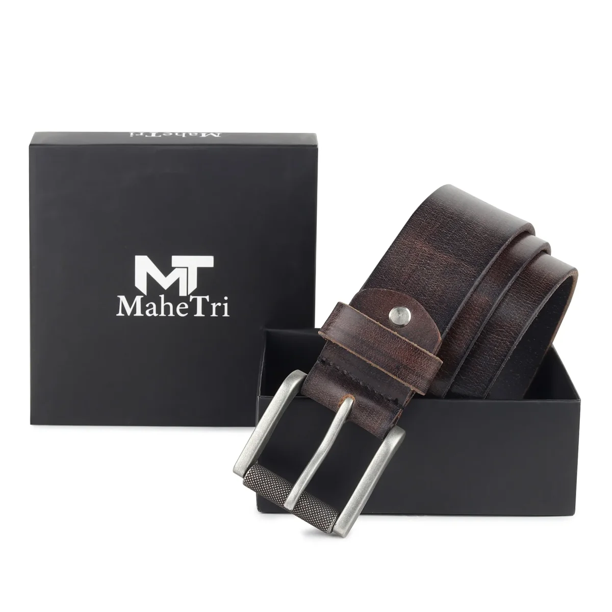 Retro Style Men's Leather Belt - Imagen 9
