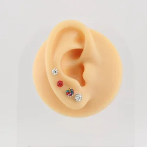 Piercing doble pedrería