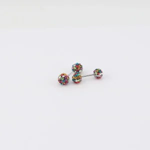 Piercing doble multicolor