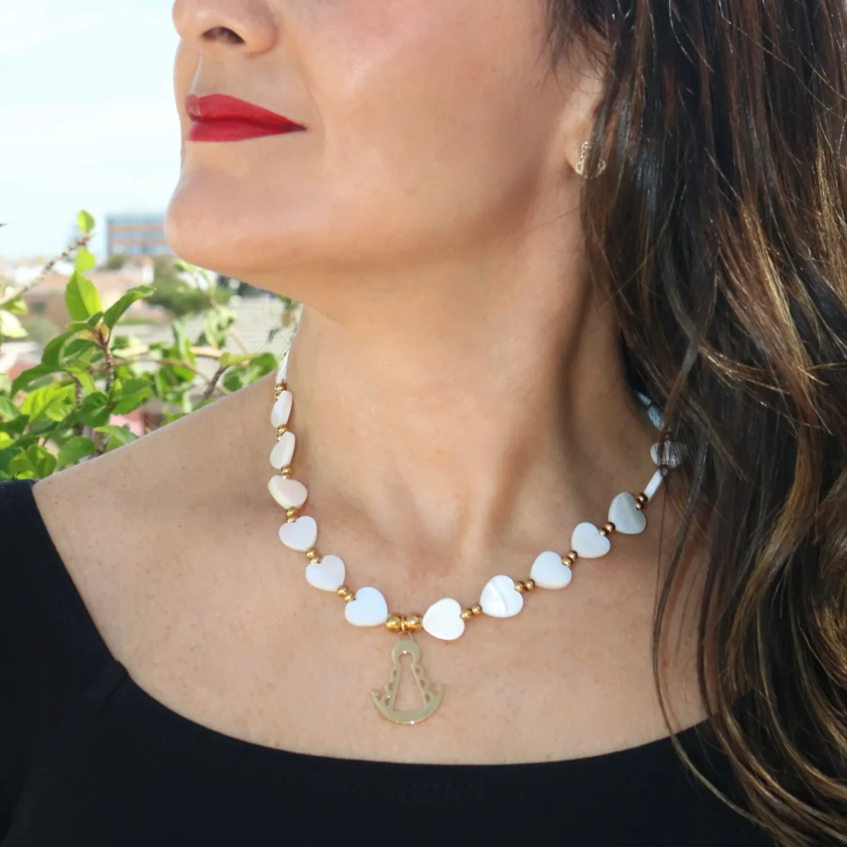 Collar Corazón Rociero - Imagen 3