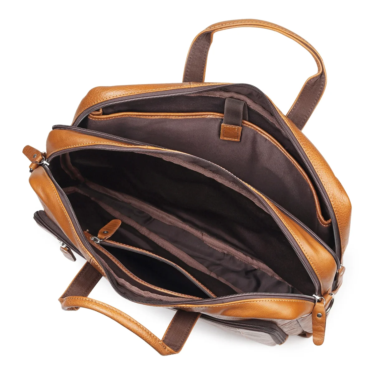 Professional Leather Travel Briefcase - Imagen 5