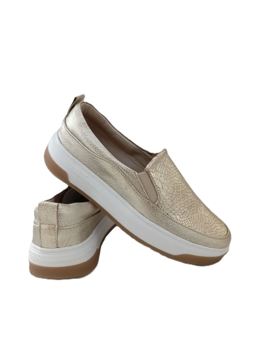 MOCASIN DAMA DORADO MODELO M2002