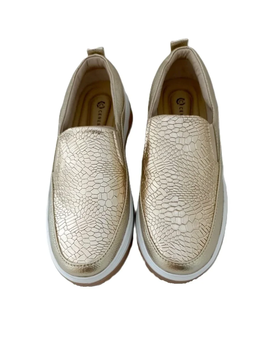 MOCASIN DAMA DORADO MODELO M2002 - Imagen 3