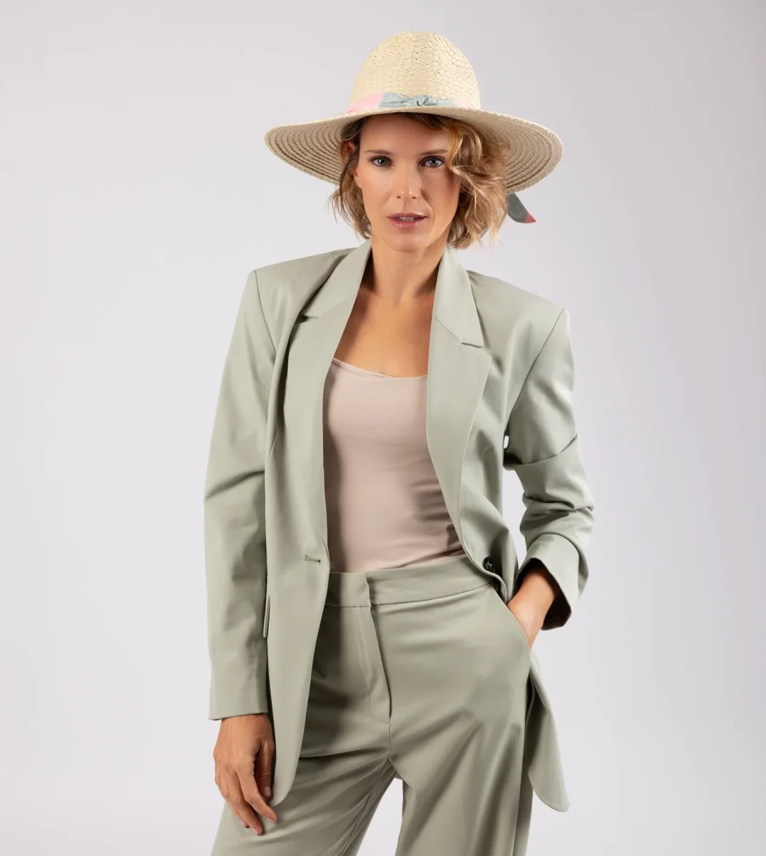 Sombrero rafia crudo - Imagen 3