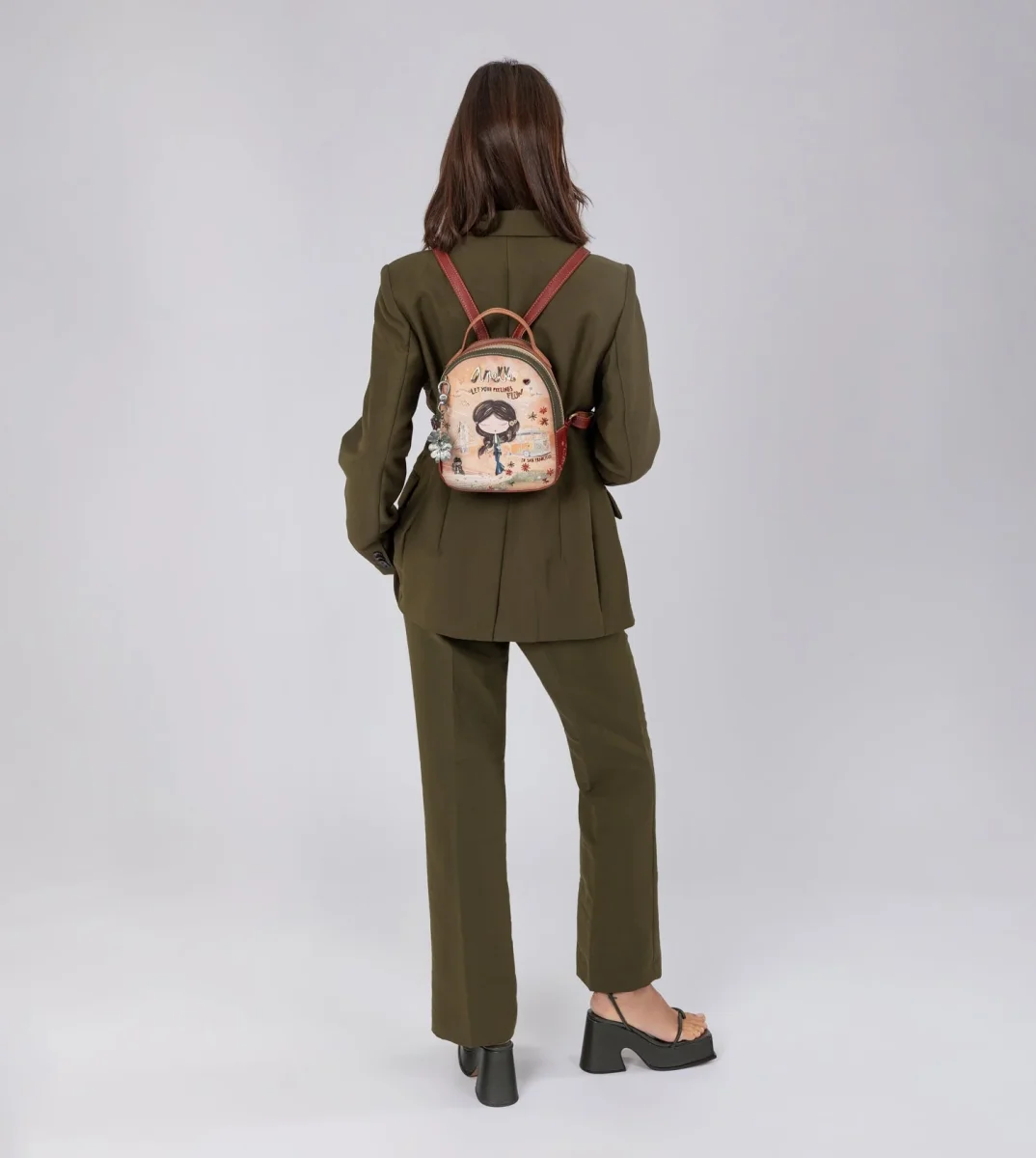 Mochila pequeña Peace & Love Camel - Imagen 7