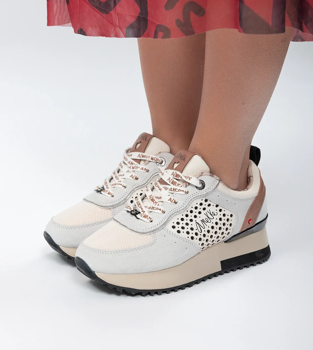 Deportivos plataforma gris - Imagen 3
