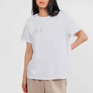 Camiseta manga corta blanca logo