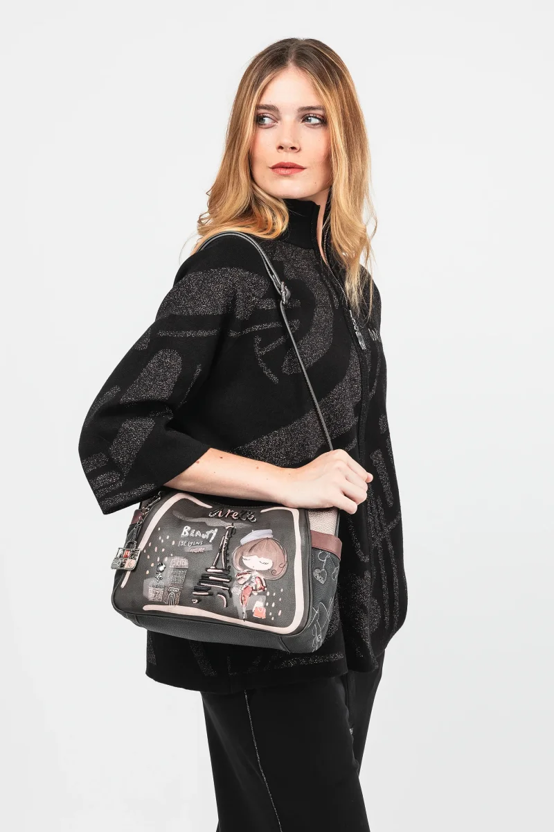 Bolso de hombro con bandolera grande Mademoiselle - Imagen 2
