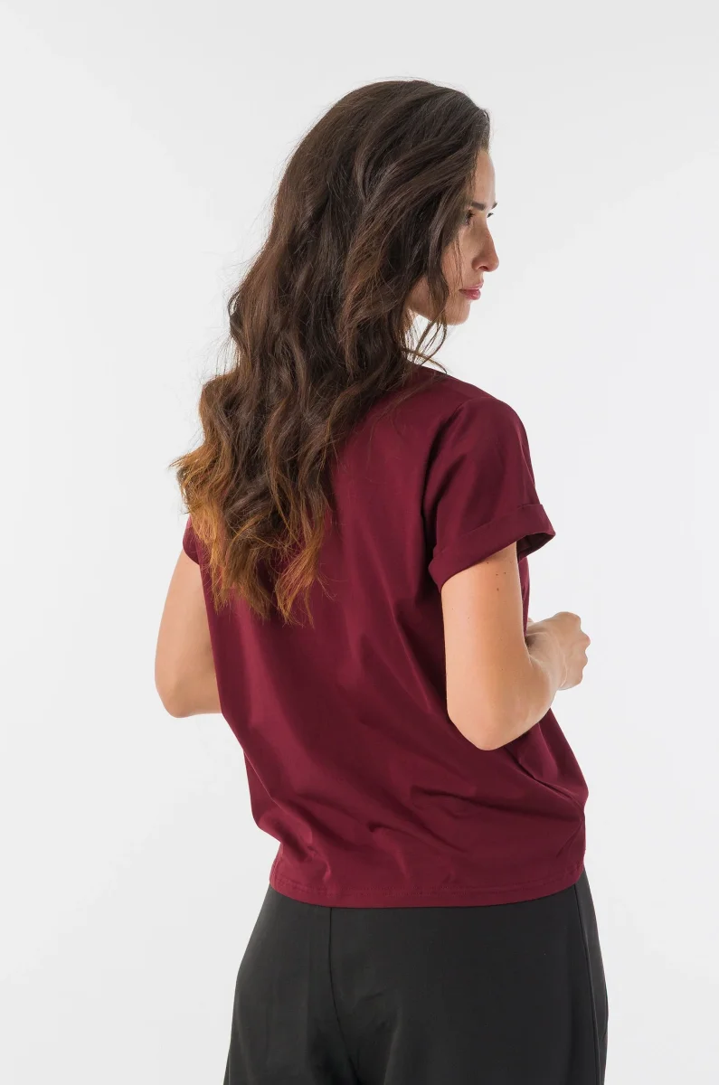 Camiseta granate con logo Anekke - Imagen 6