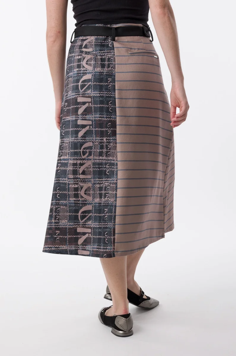 Falda midi estampada con botones - Imagen 6