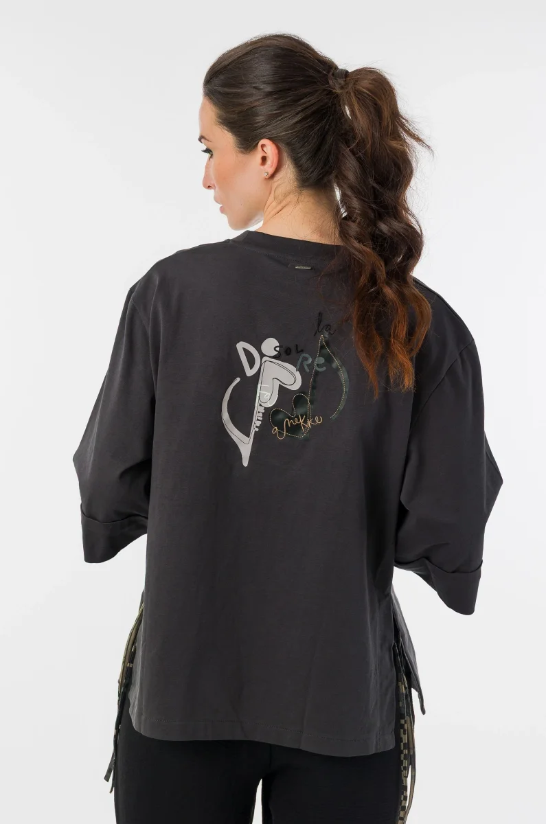 Camiseta gris de manga corta Anekke - Imagen 7
