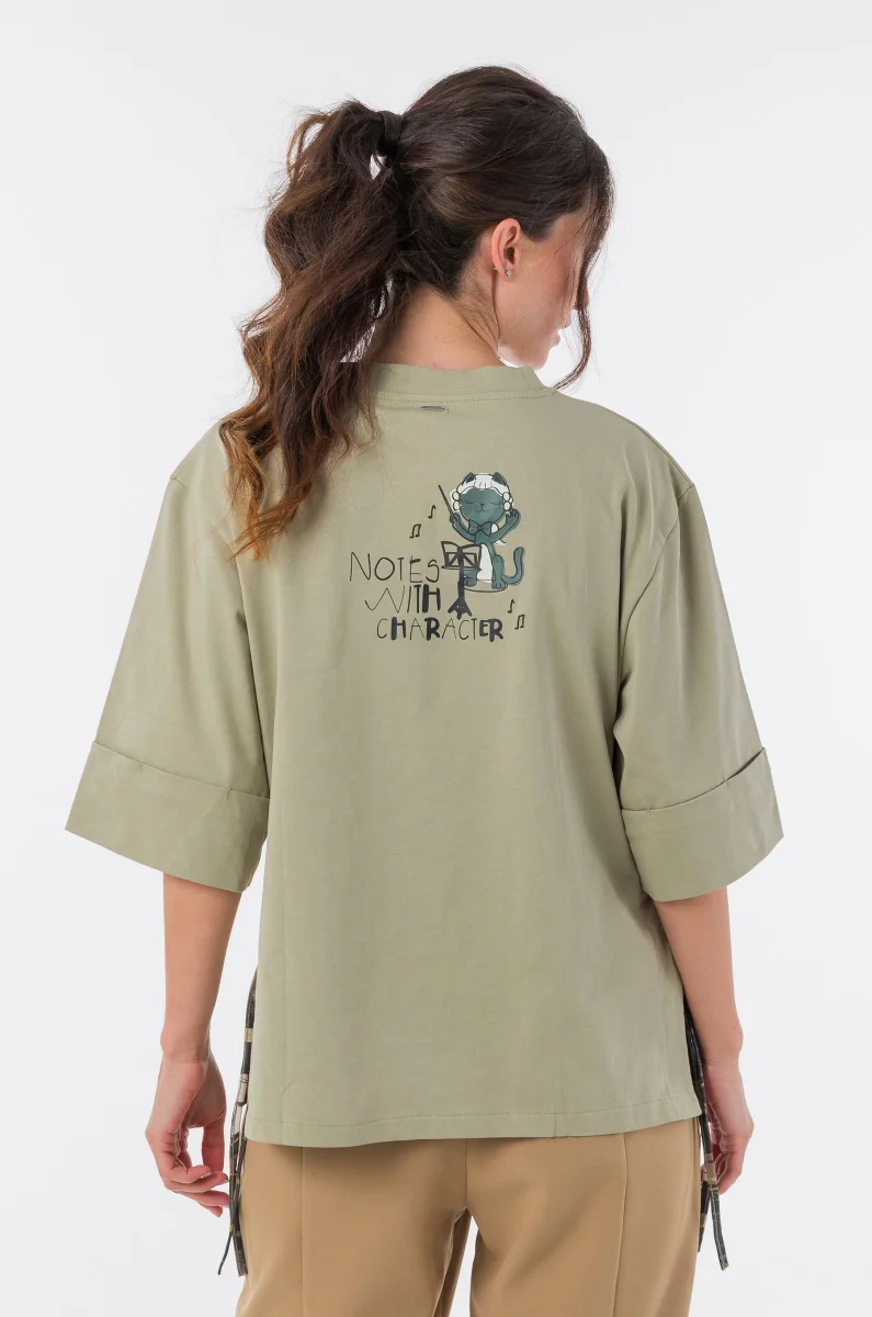 Camiseta verde de manga corta Anekke - Imagen 7