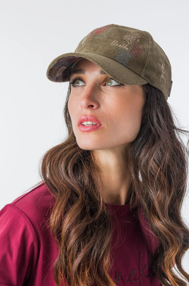 Gorra verde Anekke con bordado - Imagen 8