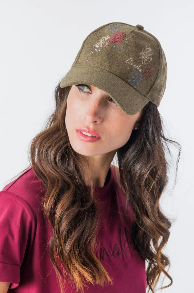 Gorra verde Anekke con bordado - Imagen 9