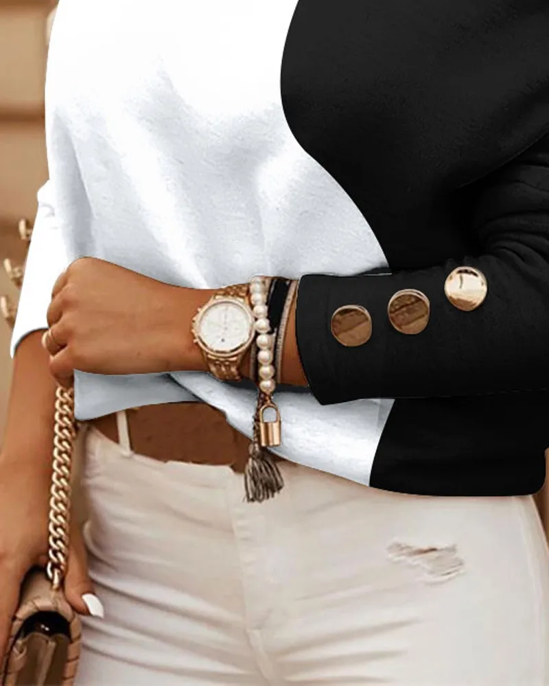 Blusa Patchwork Elegante - Imagen 5