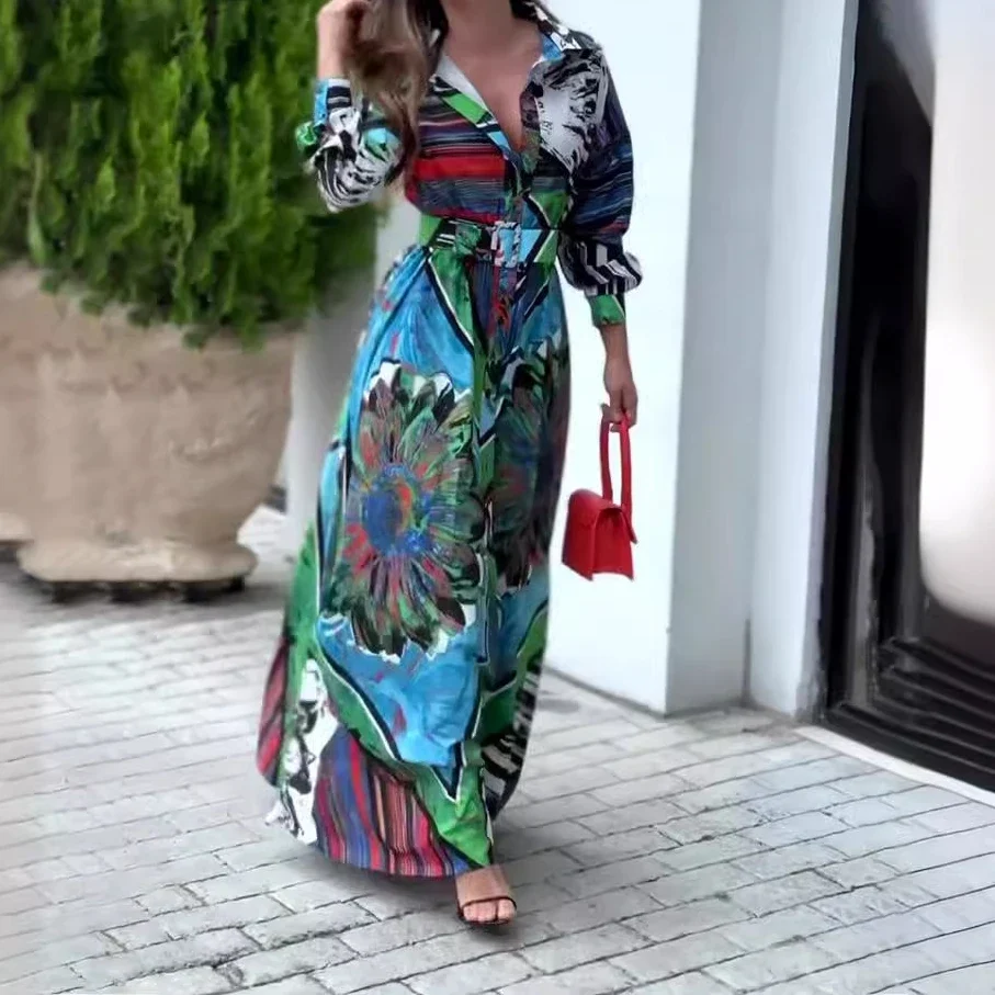 Vestido Maxi Estampado - Imagen 4