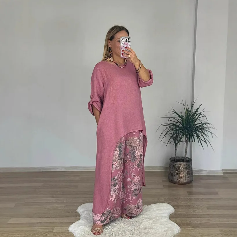 Conjunto Casual Lino y Algodón S-3XL - Imagen 8