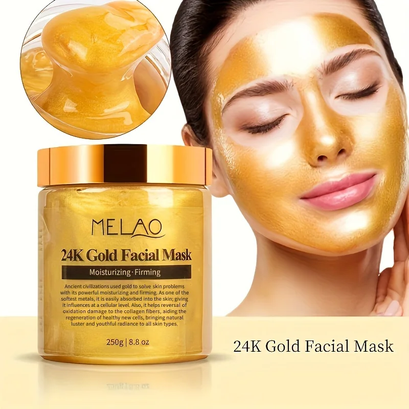 Mascarilla Facial de Oro 24K MELAO - 250g - Imagen 3
