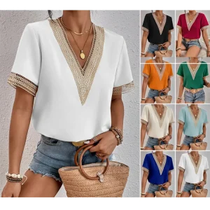Blusa Casual con Encaje
