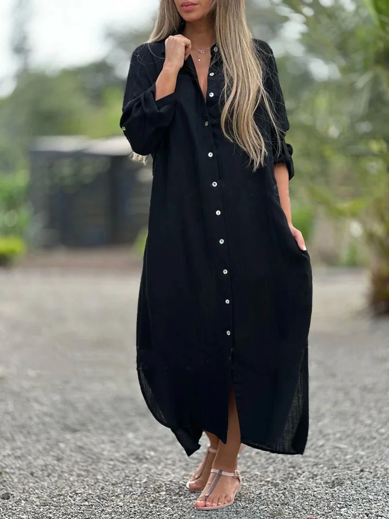 Vestido de Algodón y Lino - Imagen 8