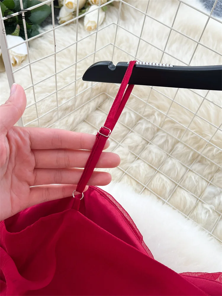 Vestido Rojo con Volantes - Imagen 6