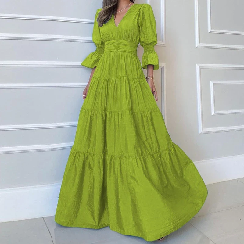 Vestido Maxi Drapeado - Imagen 8