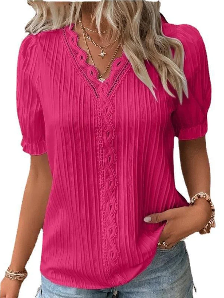 Blusa Tejida con Cuello V - Imagen 7